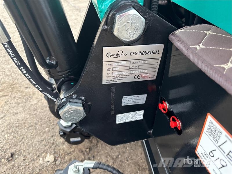 CFG MH13RX Mini Excavator (Unused) 小型挖土機/掘鑿機<7t(小型挖掘機)