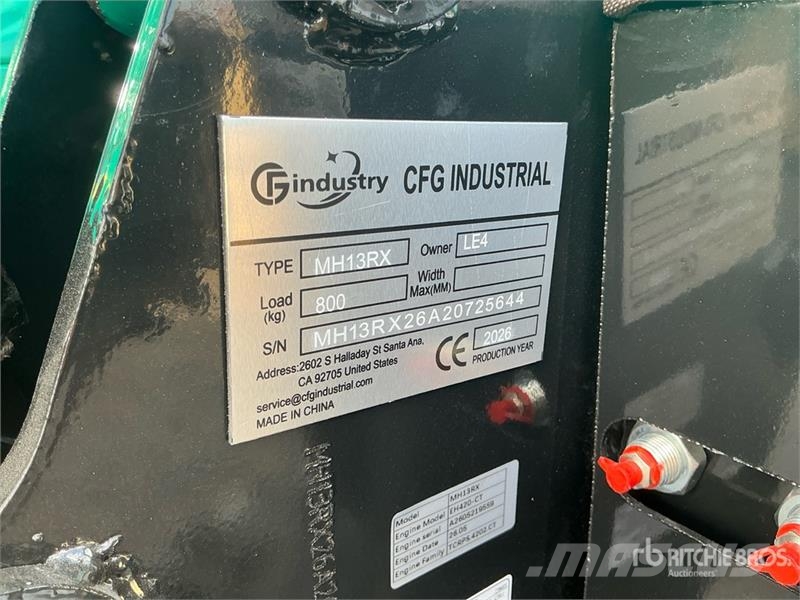 CFG MH13RX Mini Excavator (Unused) حفارات صغيرة أقل من 7 طن (حفارات صغيرة)