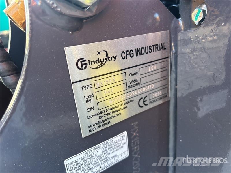 CFG MX15RX Mini Excavator (Unused) Minigravere <7t