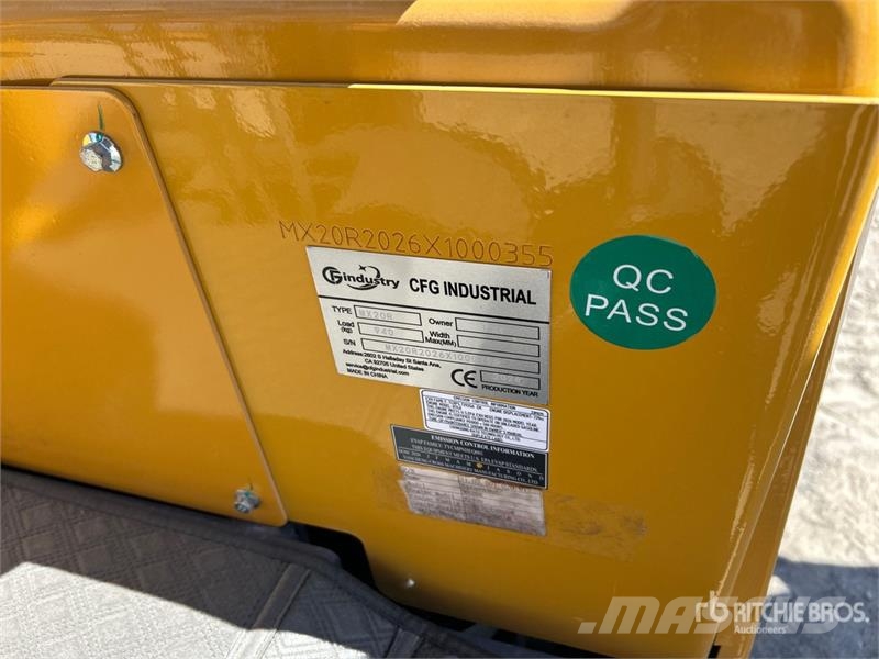 CFG MX20R Mini Excavator (Unused) حفارات صغيرة أقل من 7 طن (حفارات صغيرة)