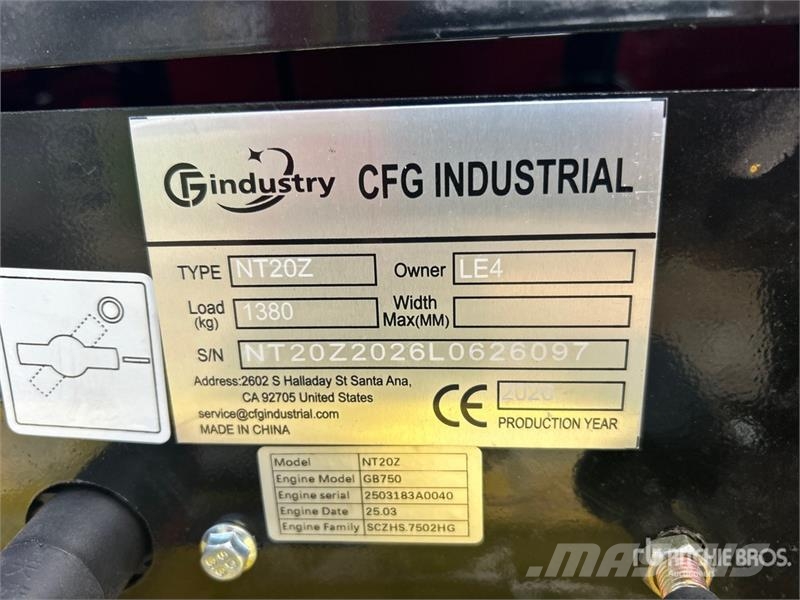 CFG NT20Z Mini Excavator (Unused) Mini bagri <7t