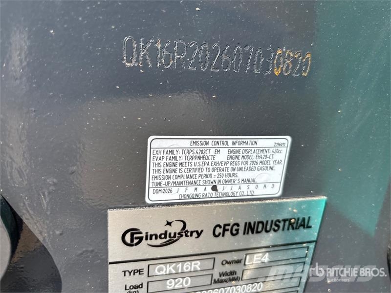 CFG QK16R Mini Excavator (Unused) Mini kotrók < 7t