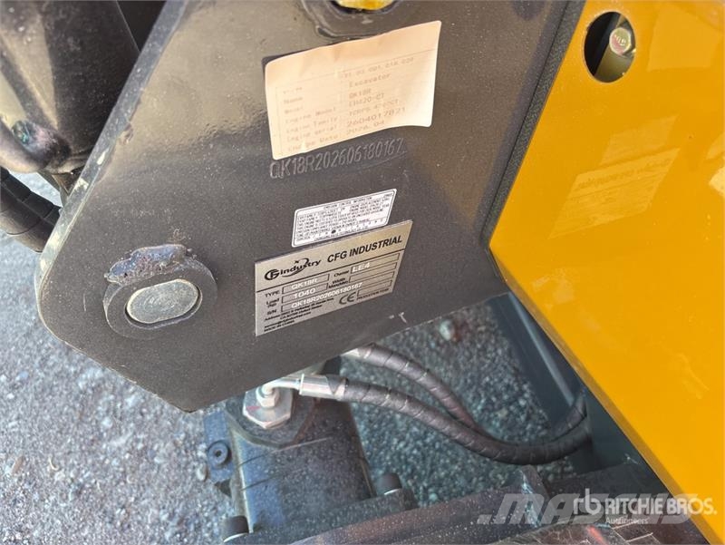 CFG QK18R Mini Excavator (Unused) Mini ekskavatori < 7 t