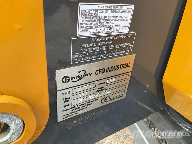 CFG QK20R Mini Excavator (Unused) Мини екскаватори < 7 т