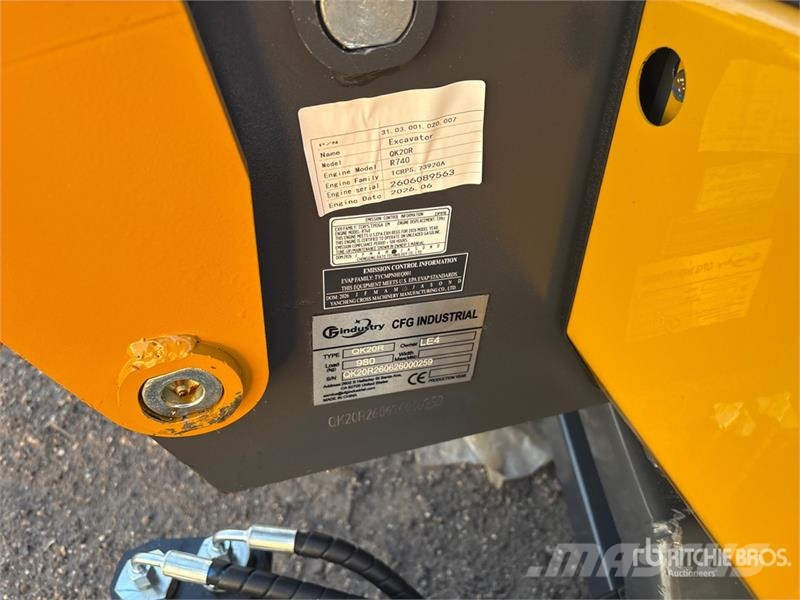 CFG QK20R Mini Excavator (Unused) Miniescavadeiras < 7t (Mini escavadeiras)