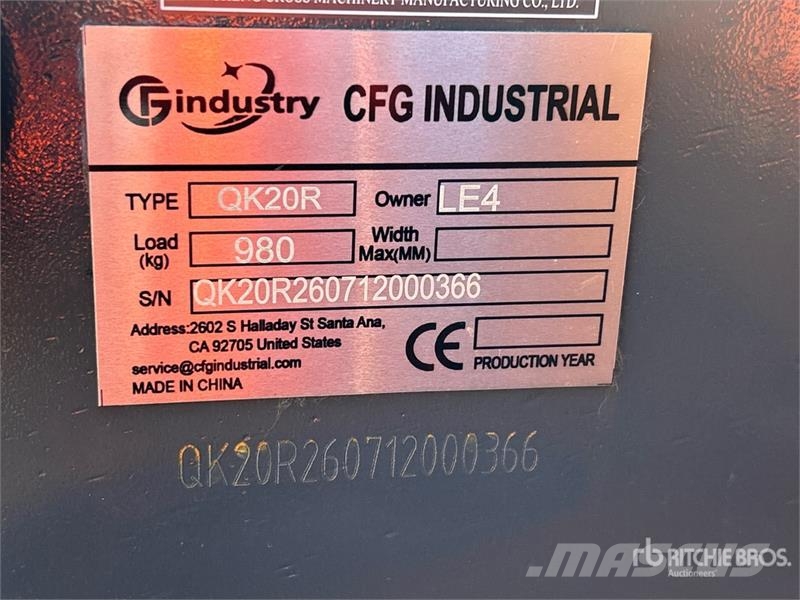 CFG QK20R Mini Excavator (Unused) Мини-экскаваторы