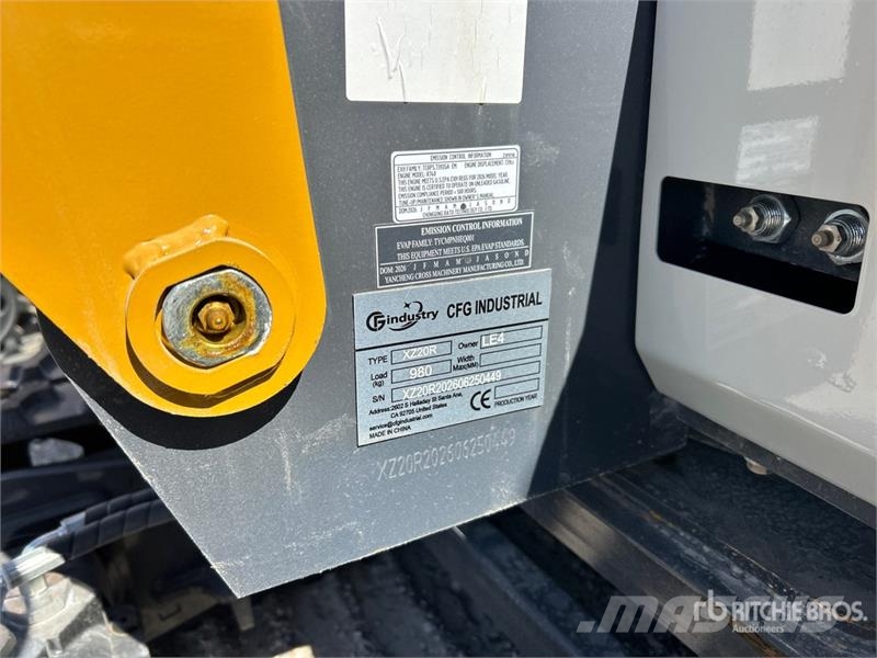 CFG XZ20R Mini Excavator (Unused) حفارات صغيرة أقل من 7 طن (حفارات صغيرة)