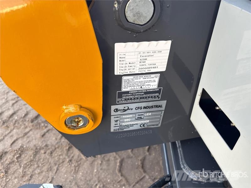 CFG XZ20R Mini Excavator (Unused) Miniescavadeiras < 7t (Mini escavadeiras)
