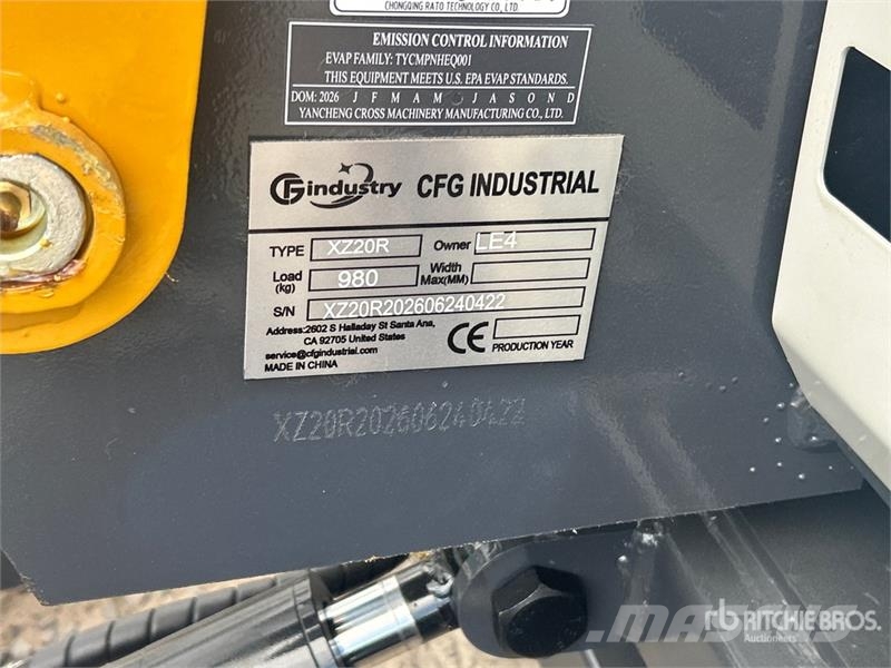 CFG XZ20R Mini Excavator (Unused) Mini excavators < 7t (Mini diggers)