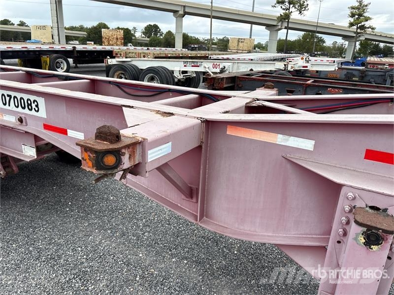 Cheetah Chassis 20 ft Tri/A Container Trailer Kontejnerske prikolice