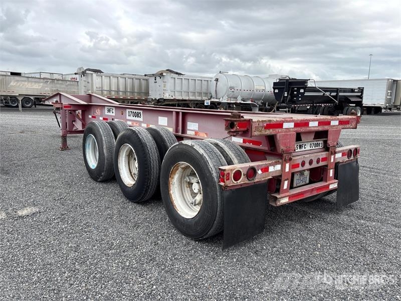 Cheetah Chassis 20 ft Tri/A Container Trailer Kontejnerske prikolice