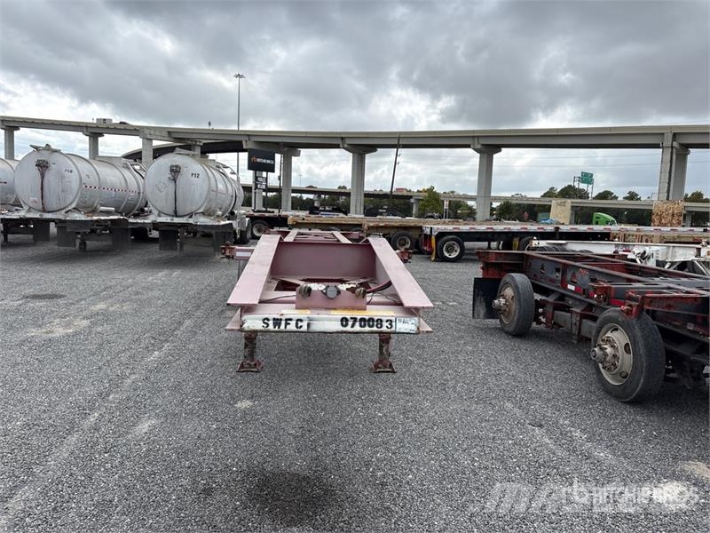 Cheetah Chassis 20 ft Tri/A Container Trailer Kontejnerske prikolice
