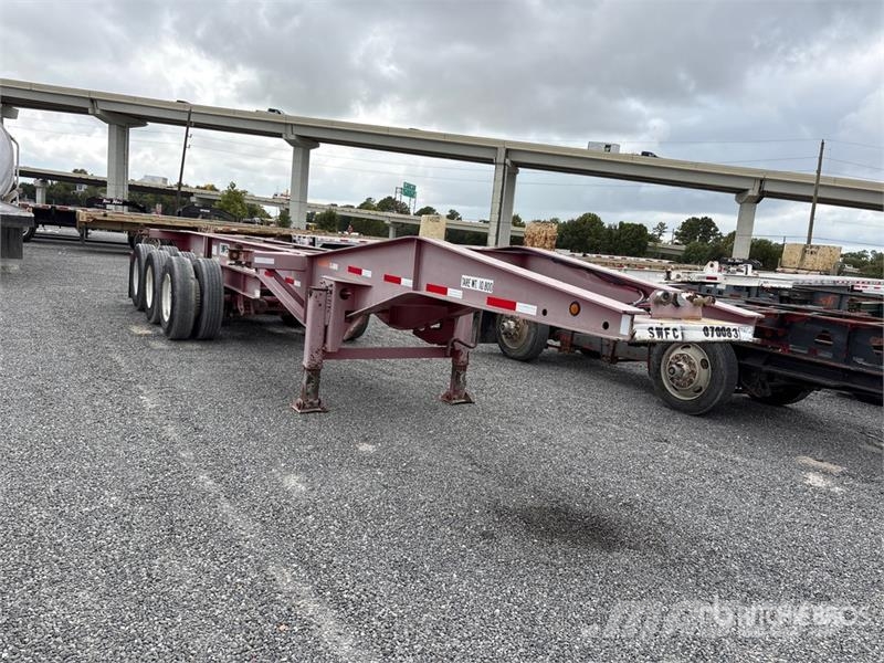 Cheetah Chassis 20 ft Tri/A Container Trailer Kontejnerske prikolice