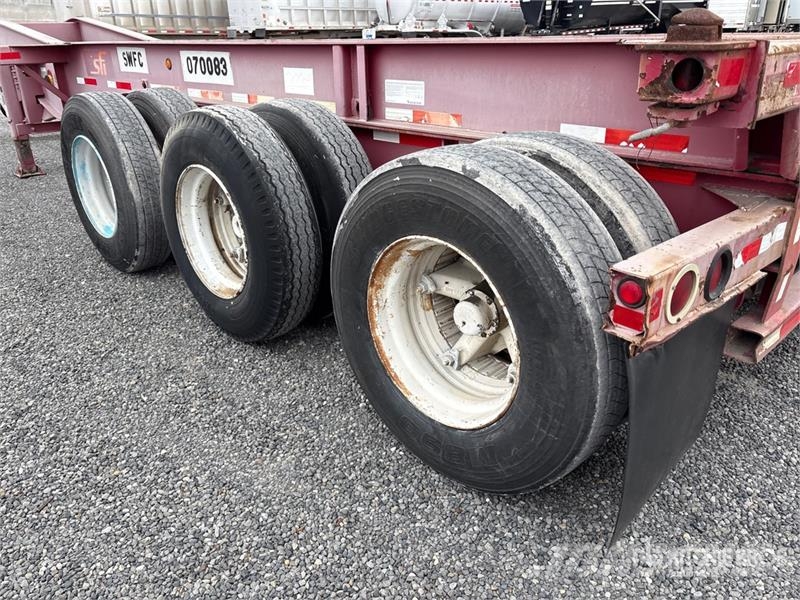 Cheetah Chassis 20 ft Tri/A Container Trailer Kontejnerske prikolice