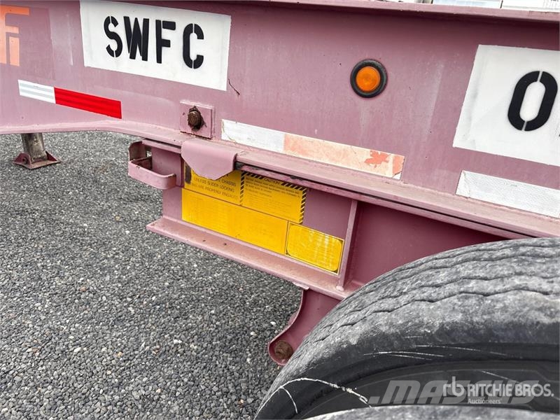 Cheetah Chassis 20 ft Tri/A Container Trailer Kontejnerske prikolice