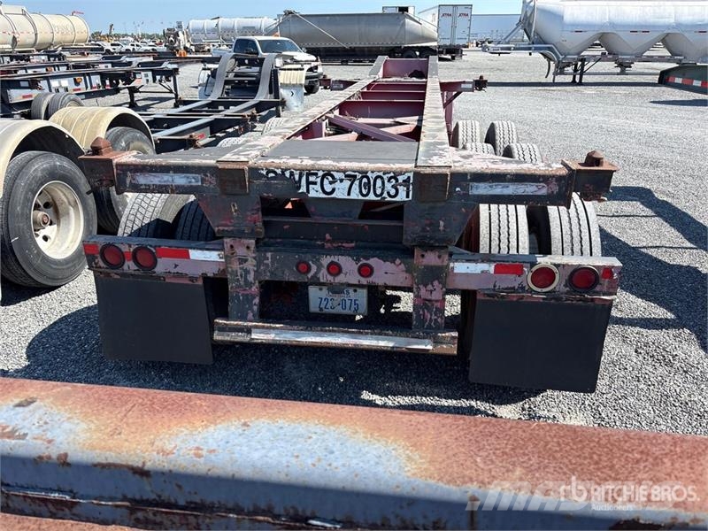 Cheetah Chassis 33 ft Tri/A Extendable Container Trailer Reboques Porta Contentores