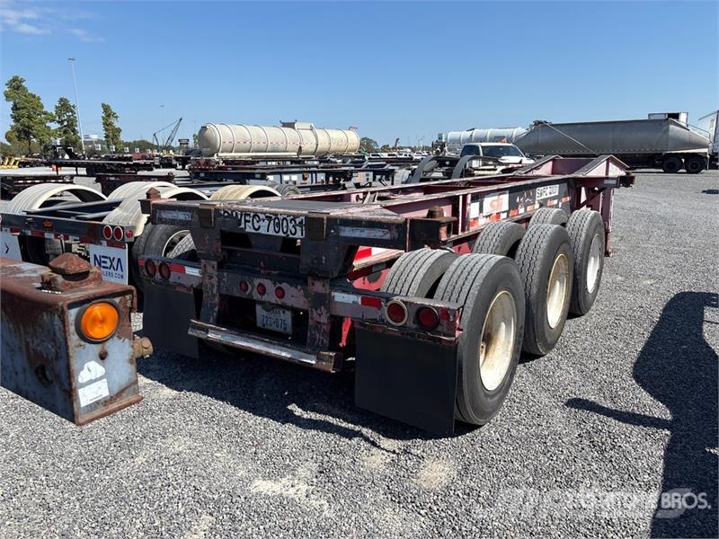 Cheetah Chassis 34 ft Tri/A Extendable Container Trailer Kontejnerske prikolice