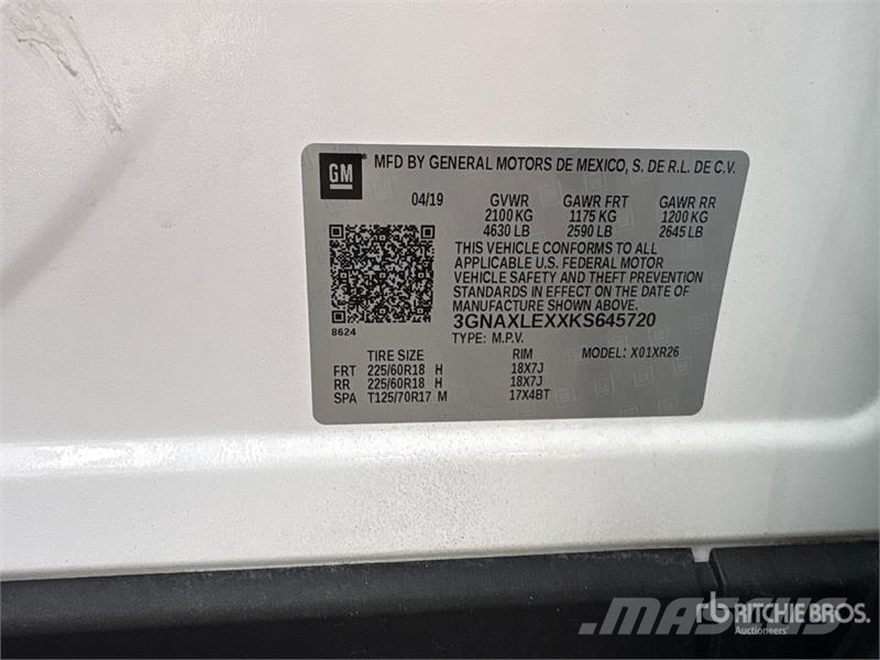  Cheverolet Equinox LT 2WD SUV Coches