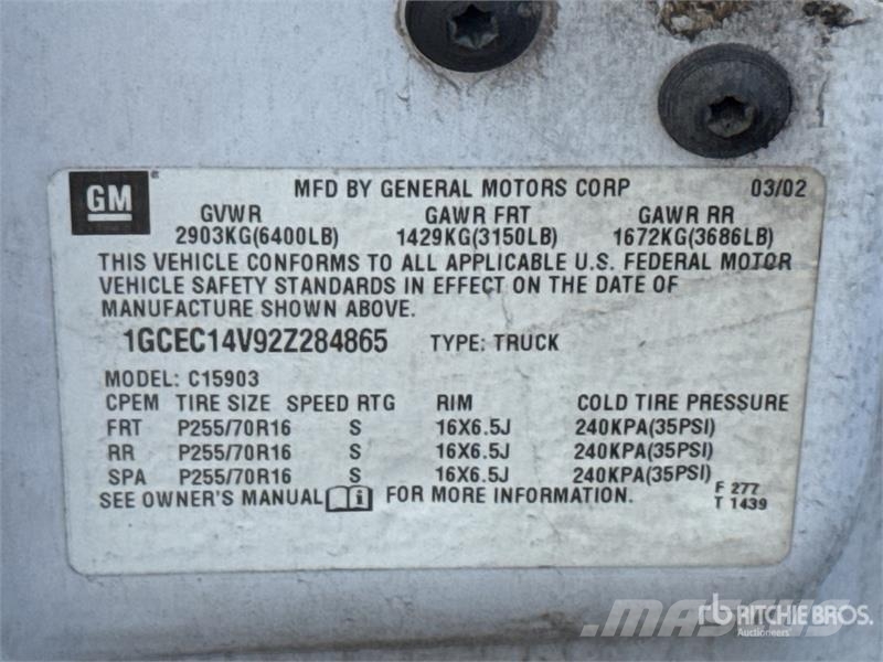 Chevrolet 1500 4x2 Pickup Drugi