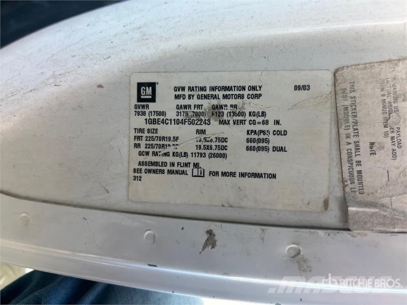 Chevrolet C4500 4x2 Fuel and Lube Truck Cysterna