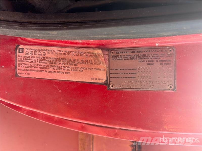 Chevrolet C70 Cisterny na vodu