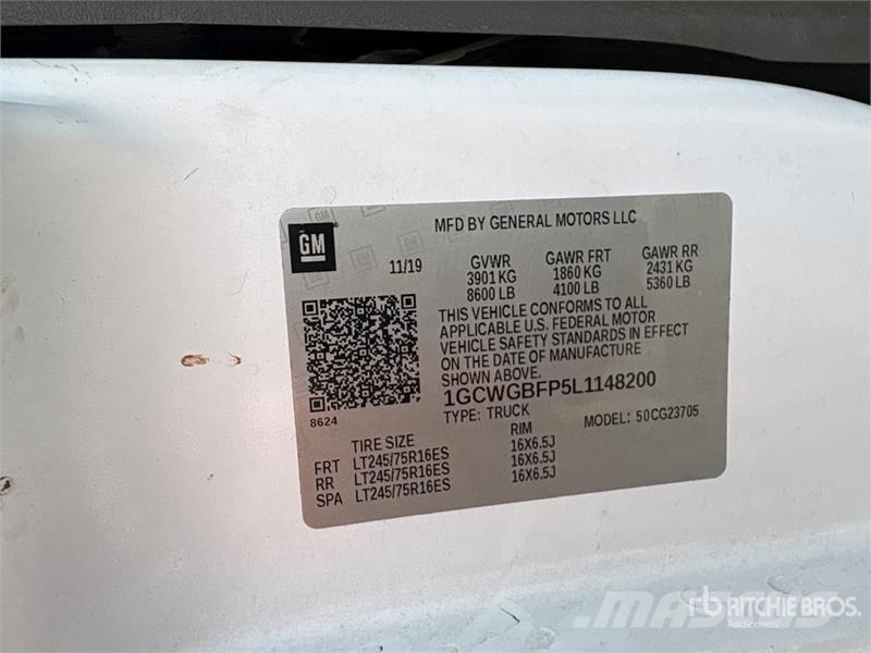 Chevrolet Express 2500 Cargo Van Utilitaire