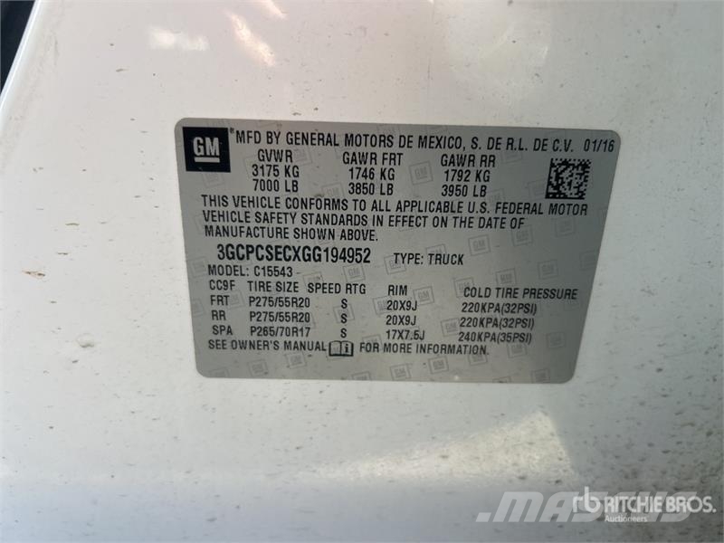 Chevrolet Silverado 1500 4x2 Crew Cab Pickup Övriga bilar