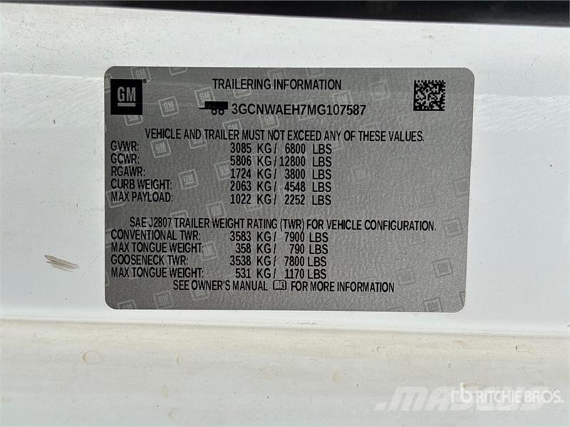 Chevrolet Silverado 1500 4x2 Pickup Kita