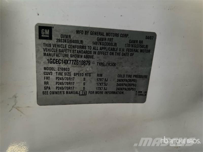 Chevrolet Silverado 1500 4x4 Crew Cab Utility Truck 皮卡.傳統半斗卡車/側卸板
