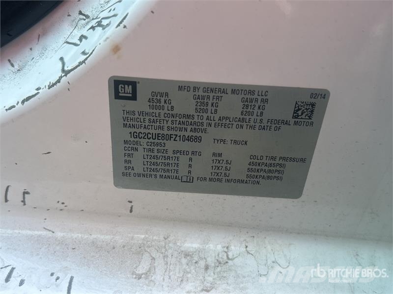 Chevrolet Silverado 2500 HD 4x2 Dual Cab Pickup (Inoperable) 其他