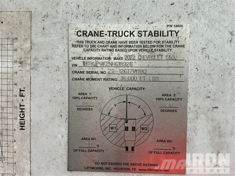 Chevrolet Silverado 5500HD 4x4 Crew Cab Service Truck Pilsētas atkritumvedēji