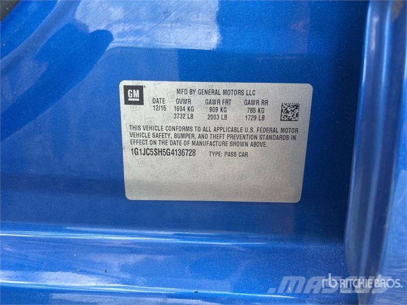 Chevrolet Sonic Automobile Otomobiller