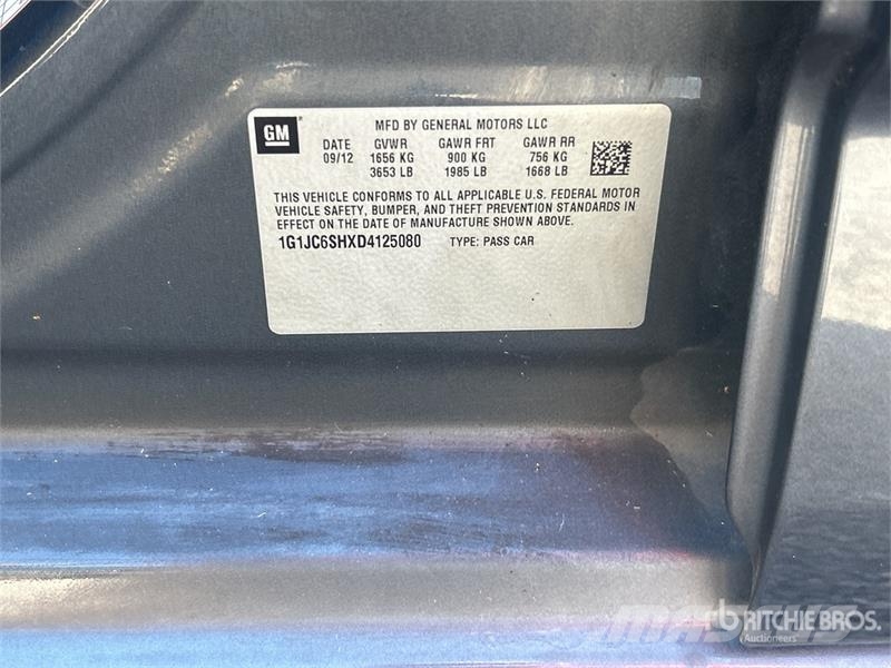 Chevrolet SONIC LT Automobile Otomobiller