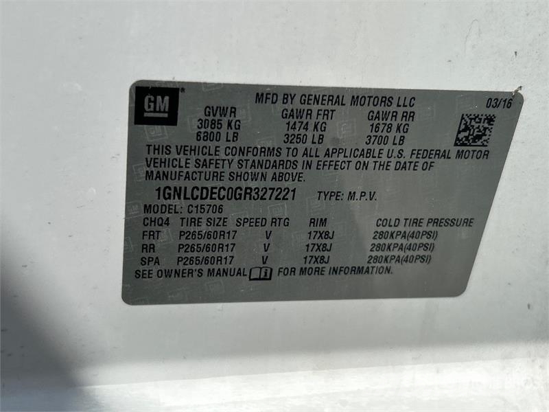 Chevrolet Tahoe 2WD SUV Cars