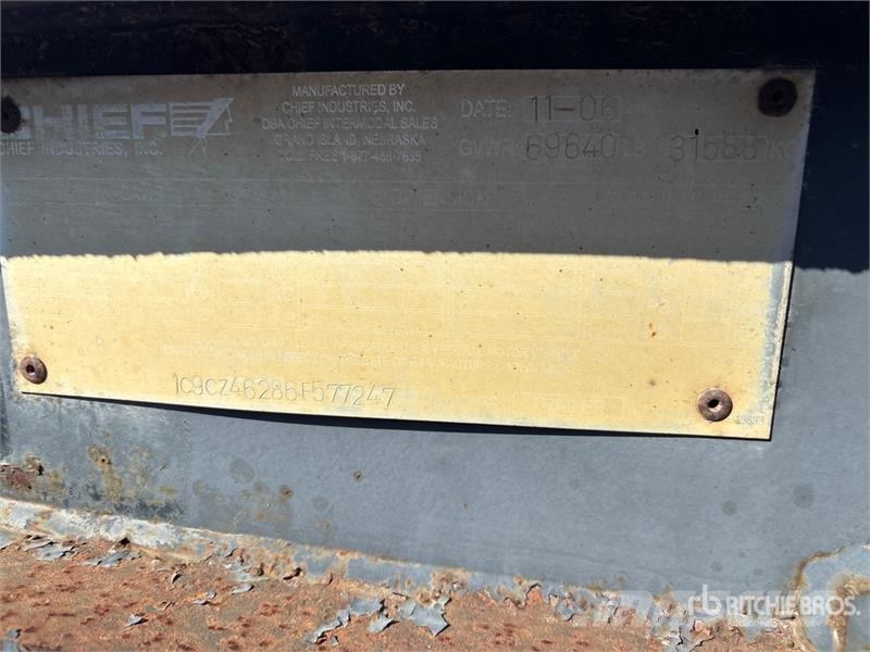 Chief Transportation Product 45 ft x 96 in T/A Container Remorque porte container