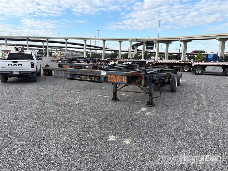 Chief Transportation Product 46 ft Spread Axle T/A Exten Kontejnerske prikolice