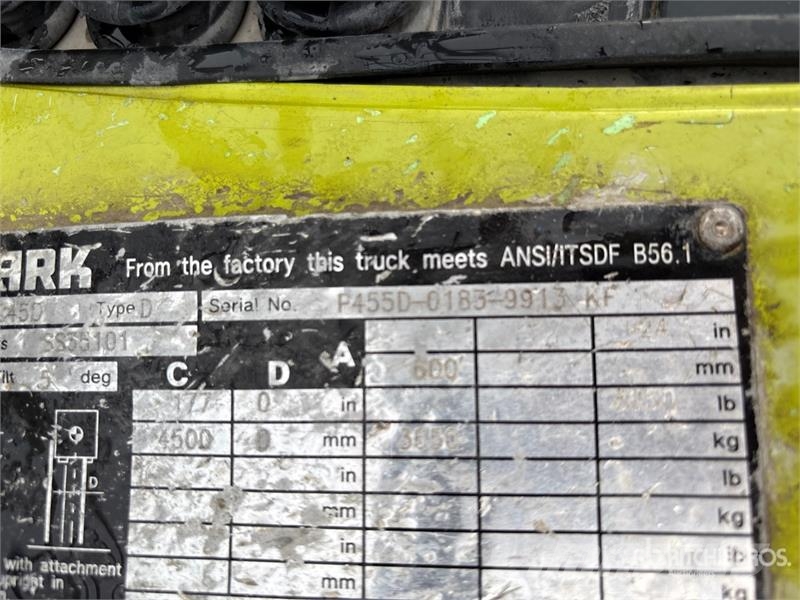 Clark C45D 8050 lb Cushion Tire Forklift Targoncák-Egyéb