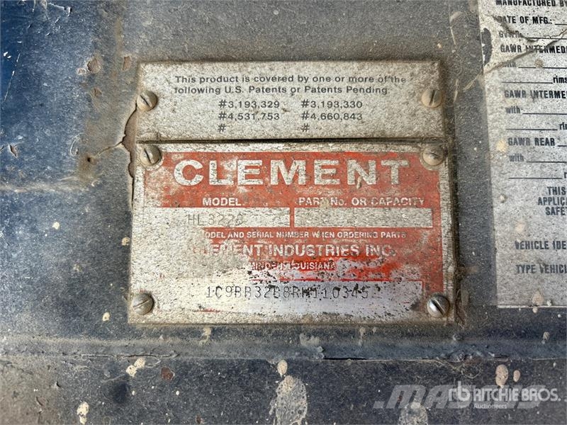 Clement HL3228 32 ft T/A Frameless End Dump Trailer (Inope 自卸拖车