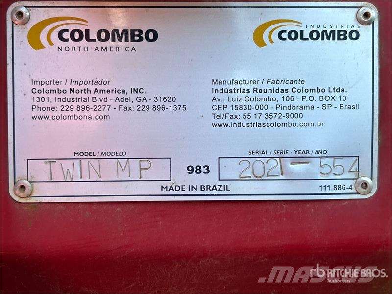  Colombo TWIN MP Pull Type 6 Row Peanut Harvester Farm machinery