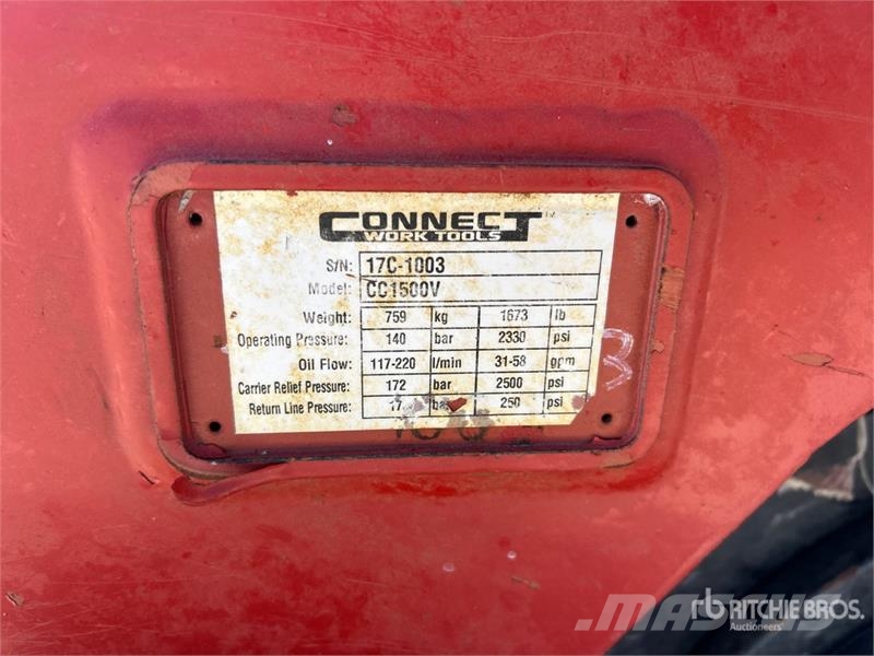  Connect Work Tools CC1500V Plate Compactor Attachm دكاكات أفقية