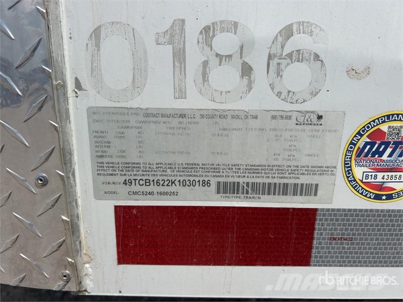 Contract CMC5240-1600252 16 ft T/A Enclosed Traile Prikolice zabojniki