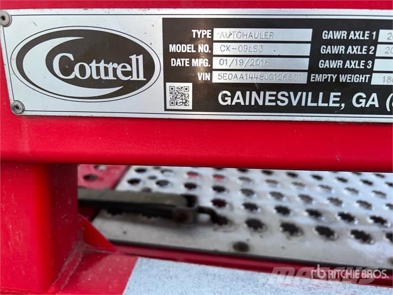 Cottrell CX09LS3 T/A Car Carrier Trailer Autotreileri