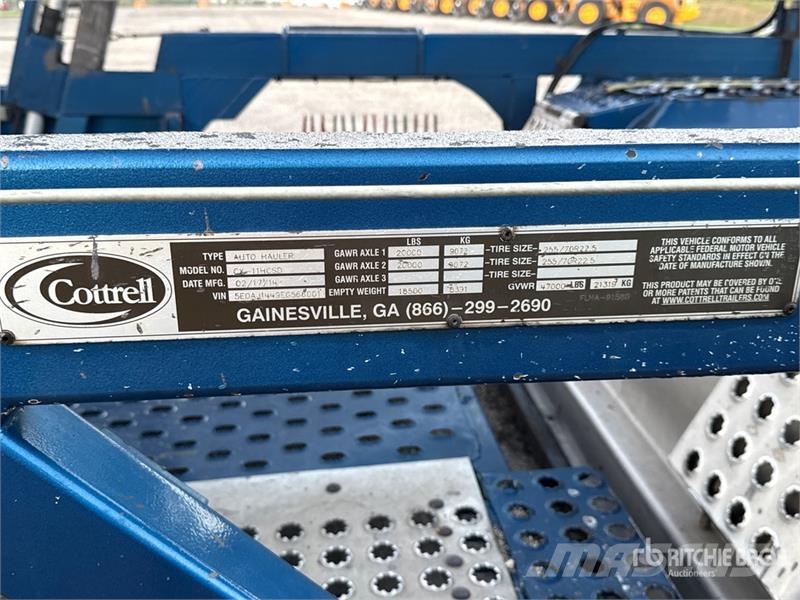Cottrell T/A 6 Car Open Car Carrier Trailer Vehicle transport semi-trailers