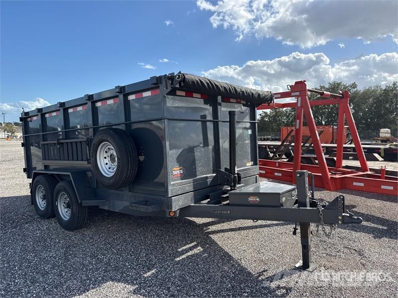  Covered Wagon D-7X14X4X14-T 14 ft T/A Dump Utility Bañeras