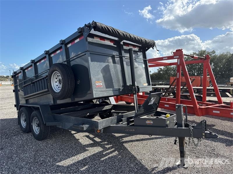  Covered Wagon D-7X14X4X14-T 14 ft T/A Dump Utility Bañeras