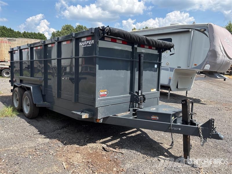 Covered Wagon D-7X16X4x16 Dump Utility Trailer 티퍼 트레일러