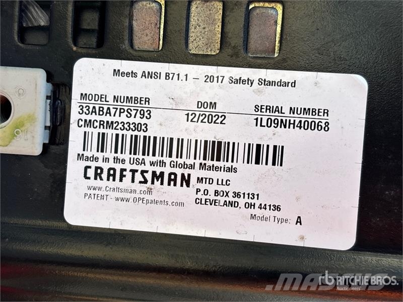 Craftsman 33ABA7PS793 Electric Lawn Mower (Unused) Åkgräsklippare