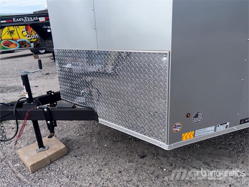  Cross Trailers CTB714TA 14 ft T/A Enclosed Trailer مقطورات ذات هيكل صندوقي