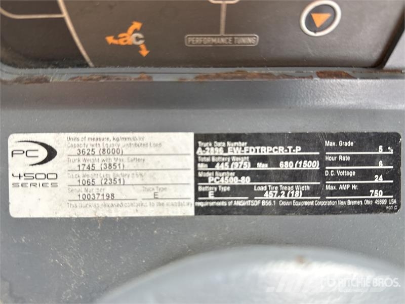 Crown PC4500-80 8000 lb Electric Pallet Jack Ručni paletar
