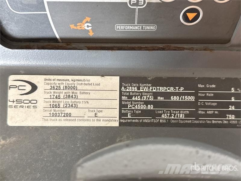 Crown PC4500-80 8000 lb Electric Pallet Jack Ručni paletar